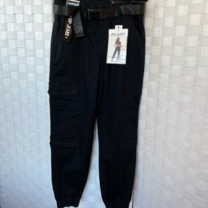 NWT VIP BLACK JOGGER JEANS with BELT